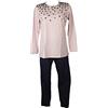 RAGNO Pigiama Donna Collo Serafino Manica Lunga Pantalone Lungo Estivo Articolo DC54N1 JS CO/MD PGL Serafino, 143F Fantasia Lilla, Taglia 46