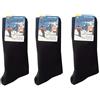 Carpenter 10 Paia Calze Calzini Uomo Lunghi Pile - Termiche Tinta Unita Sci (Nero)