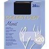 Golden Lady Set 20 Mara XL Nero Calze Collant da Donna Abbigliamento/Accessori, Multicolore, Unica