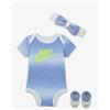 NIKE OMBRE STRIPE HEADBAND,BODYSUIT NN0851-P3F (0-6 mesi)