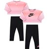Nike Tuta baby girocollo felpata con legging 0-24 mesi (24 mesi)