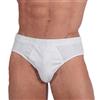 TL 12 Slip Uomo in Filo di Scozia Modello Classico ed Elastico Comodo Prodotto in Italia. Colore Bianco Taglia 7/54/XXL