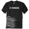 Yamaha Motor YAMAHA S/S T-Shirt 100% Cotone Powersports Moto ATV UTV Girocollo Manica Corta T-Shirt, R1 Nero, M