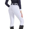 GHHZML Pantaloni Equitazione Donna Pantaloni da Equitazione Professionali in Silicone for Ciclismo Sportivo for esami equestri per la Formazione(Khaki,M)