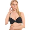 LADY·C Balconcino Coppa C - Reggiseno con Ferretto e Coppa Imbottita Comfort Donna (IT, Taglia della Coppa & Taglia della Fascia, C, 5, Nero)