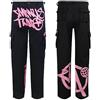 COITROZR sPeesy Minus Two Cargo Y2K Pantaloni - 2023 Trend Cargo Pantaloni da uomo, Jeans Baggy Jeans Pantaloni da jogging da uomo, Hip Hop Style Wide Leg Trousers, Street Pocket a vita alta, pantaloni da