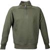 JRC 993161 Kioto Man Felpa da Uomo Misto Cotone Poliestere Collo a Lupetto Chiusura Zip Corta Verde Militare (XL)