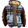Vhersily 2025 Giubbotto Invernale Uomo Con Cappuccio Manica Lunga Con Risvolto Peluche Plaid Giubbotto Imbottito Spessa Fodera Caldo Vintage Giacca In Pile Caccia Antivento Parka Leggera Giacce da Sci