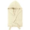 Baroni Home Accappatoio Spugna con Cappuccio, Accappatoio Uomo e Donna 100% COTONE, Assorbente e Confortevole (L, Crema)