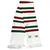 Brollogroup Sciarpa Tubolare Italia Sciarpe Invernali Scritta Ricamata Tifosi Nazionale PS 09247 (bianco tricolore)