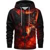 famesale Felpa con Cappuccio con Zip con Stampa Lupo 3D da Uomo Animalier Grafica Felpa con Zip Casual Pullover Felpa a Maniche Lunghe Giacca