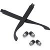 Well-aimed Aste di ricambio per occhiali da sole Oakley Holbrook OO9102/OO9417/OO9244, Nero, One Size