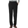 Generic Pantaloni da uomo foderati in pile, pantaloni dritti invernali caldi in lana, comodi pantaloni formali con elastico in vita, pantaloni formali termici spessi per uomo, pantaloni invernali classici su