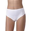 SLIGHT Confezione 6 Culotte Donna Misto Fibre Colore Bianco Nero Nudo 1659 Bianco, 4