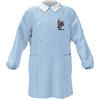 Siggi Group siggi Grembiule Scuola Linea Happy School - Asilo Bambino Colore Quadretto Cielo 5500 con Ricamo - Abbottonatura Laterale, Colletto Bianco. Bianco 75