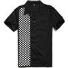 Candow Look Vintage Retro Hombres Camisas Mosaic Printed Novelty Casual Shirts