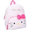 mybagstory | Zaino per bambini e ragazze Festival fluffy | Piccolo zaino in peluche finta pelliccia morbida | Borsa scuola materna e primaria da 5 anni | Spallacci regolabili, Hello Kitty - Bianco