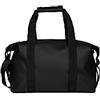 RAINS Hilo Weekend Bag Small - Borsone da viaggio impermeabile, Nero, Taglia unica, Borsa sportiva