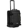 KADVA Valigia da Viaggio su Ruote Lazio I Bagaglio a mano da 44 Litri I Soft Shell con 2 Ruote I Telaio Telescopico I Peso 2,7 Kg I Colore Nero