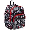 SJ GANG STYLE JAM GANG Zaino Scuola - Zaino Doppio Scomparto, Nero Rosso - Maxi Capienza 31 Lt - Fantasia Gaming - Scuola Elementare, Media, Bambino