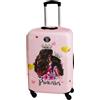 BERTOO Princess XL XXL Coprivaligia da viaggio Elastico Spandex Lavabile Custodia protettiva per valigie da 71x50x32cm a 75x49x29cm Rosa