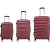 Boleedy Set di 3 Valigie da Viaggio(55/66/77cm) e Valigia Grande Rigide Leggero in ABS Trolley con Ruote a 360°,Bagaglio a Mano per Viaggio e Business