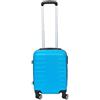 LBF EASY TRIP Bagaglio a Mano Ryanair 40x30x20 cm Ruote Removibili (Azzurro)