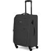Smartbox valigia media morbida 67 cm trolley da stiva espandibile 4 ruote con lucchetto leggera 3,1 kg Edition 04