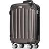 POSH Valigia Grande in ABS - Volume interno 100L - Rigida e leggera 3,7 kg 75x50x30 cm - Bagaglio da viaggio con chiusura a combinazione - Ruote girevoli a 360° - Ideale per viaggi di 14 giorni