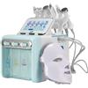 Vevlom 7 in 1 Idrogeno Idrogeno Macchina per il viso di Ossigeno Multifunzionale Idro di Pulizia Portatile per la Casa Spa, Salone, Verde