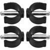 IMIKEYA Accessori per Bastone da Camminata 4 Pezzi Morsetto a C in Abs e Acciaio Funzione di Blocco e Facile Rimozione per Uso Quotidiano e Viaggio