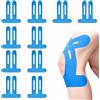 FEADBYT Kinesiologia, 10 Pezzi Tape Kinesiologico Privo di Taglio, Kinesio Tape, Nastro Kinesiotapes Pretagliato, Delicato Sulla Pelle, Per Il Ginocchio, Articolazioni, Supporto Muscolare, Colore: Blu