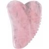 NewL Rullo in giada al quarzo rosa, in vera giada, per massaggio Gua Sha, funghi, massaggiatore viso, strumento per massaggio guasha facciale (piastra in segra)