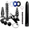 EVANEM [10 pezzi] SexShop Hot Coppie portatili Yoga gioco Accessorio Set principianti Yoga Kit-K20 (Nera-1, Stile1)