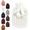 Generico Borsa dell'Acqua Calda Personalizzata Ricamata con Copertura Peluche Finto Coniglio 2L Capacità Antiesplosione 33x19cm per Mani Calde e Regali Natale#9