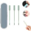 YuchiFa Tagliapeli per naso 2 in 1, Tagliapeli per naso a doppia faccia 2024 più recente, Tagliapeli per naso portatile con rotazione manuale a 360° per uomini e donne (Verde,3pcs)
