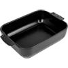 PEUGEOT - Pirofila rettangolare in ceramica - 25 cm x 16,8 cm x 6,2 cm - Capacità: 1,4 L - Garanzia 10 anni - Nero satinato