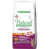 Generico Natural Trainer per Gatti Cibo Secco Daily Nutrition Sterilised Adul con Tacchino, Mirtillo Rosso e Fibre di Pisello 10 KG