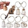 HEATPOWEOK Cat Hair Storage Bottle, Portable Keepsake Pendant, Pet Memory Container, Memorial Accessory, Ideal for Outdoor, Car, Sympathy Gift, Ciondolo Memoriale Porta Peluche (TYP-7/6PCS)