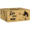 FELIX Cibo umido per gatti in gelatina, varietà mista con merluzzo 120 x 85 g