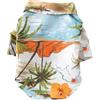 MALSSE Beach Puppy Shirt Cool Dog Clothes Hawaiians Shirt Beach T- Dog For Dogs Girl