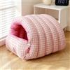 Eashaoo Grande Letto Grotta per Gatti, Letto per Animali Domestici con Cappuccio Semi-chiuso e Caldo, Tenda per Cani di Taglia Media, Igloo per Gattini e Cuccioli da Interno, Rifugio Lavabile per Gatti