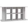 vidaXL Supporto Acquario 120x40x60 cm Legno Multistrato Grigio Sonoma