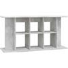 vidaXL Supporto Acquario 120x40x60 cm Legno Multistrato Grigio Cemento
