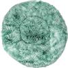 DOTBUY-SHOP Rotondo Cuccia Cane Interno, Peluche Cuccia Gatto e Cane Ciambella Cuscino per Cani, Lavabile e Morbido Cuscino per Animale Domestico, per Cani Gatti (50cm,Verde sfumato)