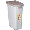 Stefanplast 3812101 Contenitore Pet Food in Polipropilene Bianco con Coperchio A Chiusura Ermetica Tortora Lt 25