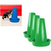PIPPI WC per Cani Maschi - Vasino per Cani da Interno ed Esterno - Colonna Orinatoio Lavabile - Alternativa alla Traversina Confezione da 3 Verde