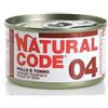 Generico Natural Code Scatoletta Umido Gatto 85gr (N.04 POLLO TONNO)