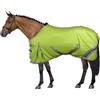 Horses, Coperta Antimosche Traspirante, Modello Nemesis, Scherma dai Raggi Solari, Rete Fitta in Tessuto Mesh, Contro Mosche ed Insetti (145 cm, Verde chiaro)