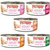 Generico PETREET MIX 10 scatolette selezione TONNO ROSA per gatti adulti a base di tonno. - 2 per tipo: A01 - A03 - A04 - A05 - A06-10 lattine da 70g